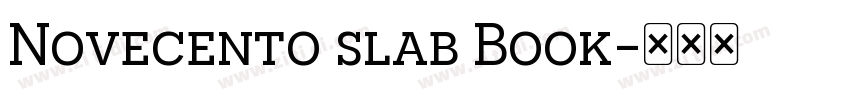 Novecento slab Book字体转换